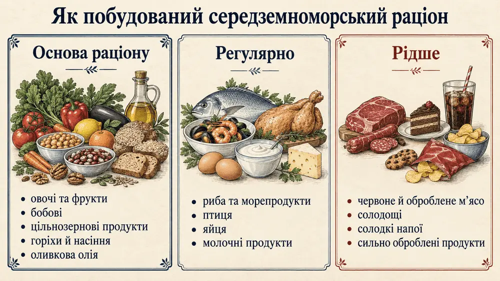 Як виглядає середземноморська дієта
