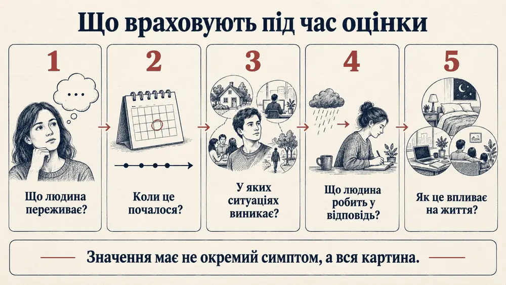 Що враховують під час оцінки стану