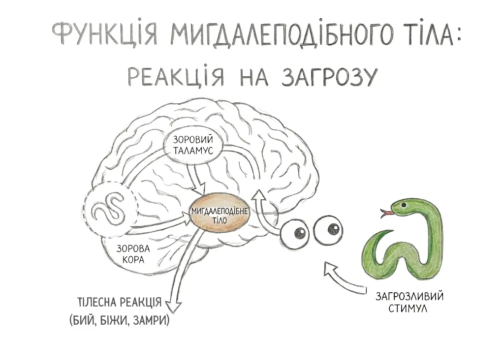 Гід по ментальному здоров’ю. Емоційний мозок, страх та мигдалеподібне тіло
