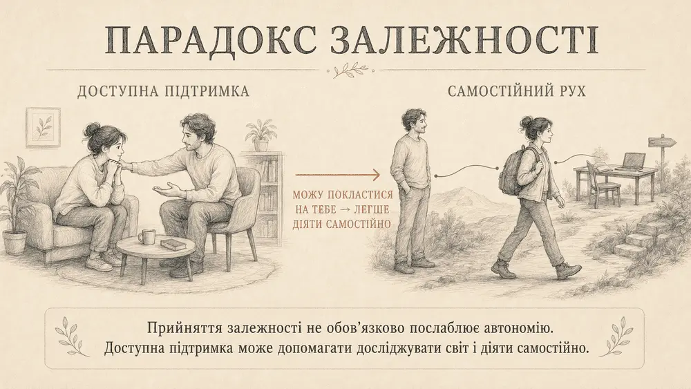 Доступна підтримка допомагає діяти самостійно.